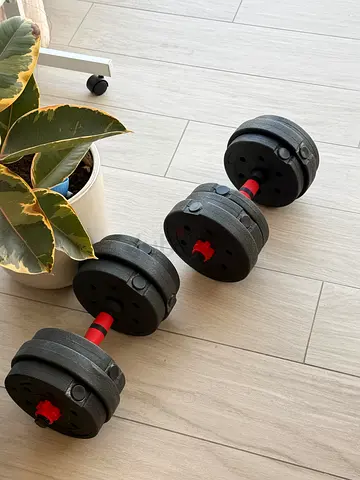 Adjustable Dumbbell Set – 2 Dumbbells with Plates