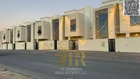 فيلا مودرن فاخرة للبيع في عجمان | 7 غرف ماستر | مقابل مسجد مباشرة | شامل رسوم التسجيل ونقل الملكية