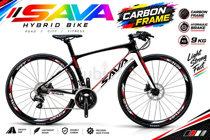 Save Hybrid bike carbon frame Shimano u5000 2x11 speed hydraulic break