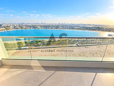 Exclusive Luxury 2BR Apartment | Beachfront Living with Sea & Burj Khalifa Views