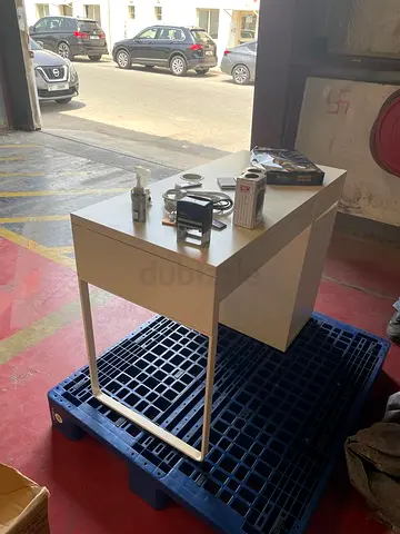 IKEA small white writing desk with drawer — good condition