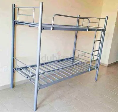 Metal Bunk Bed Frame - Silver, Good Condition