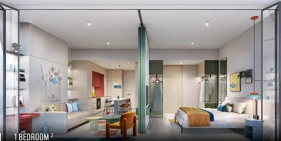 Spacious 1BR | Corner Unit | Canal View |