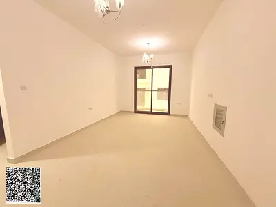 One-bedroom apartment with a living room and two bathrooms, available for annual rent in Al Jurf 3, near the Dubai exit.