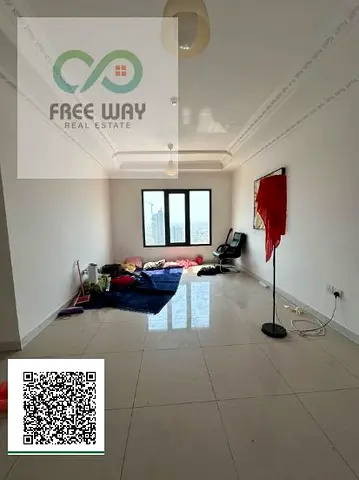 A stunning panoramic view of all of Ajman and the port ✅ Two balconies with amazing views ✅ Kitchen equipped with appliances ✅ Central air conditionin