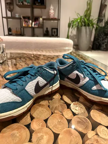 Used, Nike Dunk Low SE Next Nature "Toasty - Rift Blue good condition, size 35.5 EU