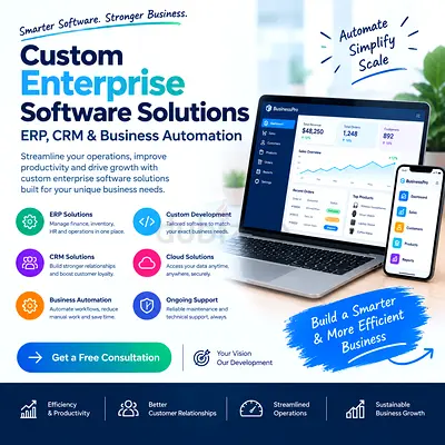 Custom Enterprise Software Solutions | ERP, CRM & Business Automation