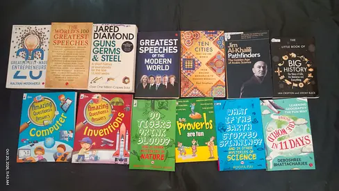 Mixed collection of non-fiction and children's educational books - like new