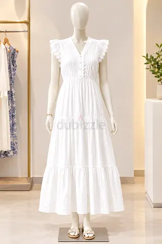 White Lace Maxi Dress