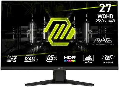 MSI MAG 274QF X24 Gaming Monitor – 27” WQHD, 240Hz Rapid IPS