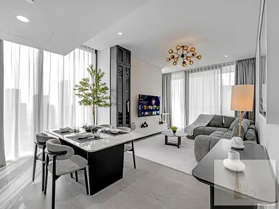 fully furnished | elegant corner 1 bed | multiple checks | Canal view, high floor