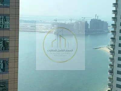 للايجار السنوى غرفتين وصاله باطلاله بانوراما بحريه وتشطيب حديث مع تكييف وباركن وجيم ومسبح مجانى