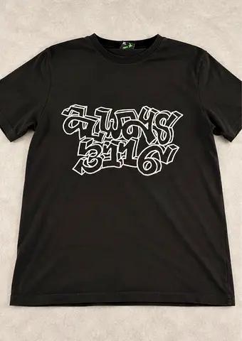 ADWYSD (Always Do What You Should Do) Black Graffiti Graphic T-Shirt – Size XL