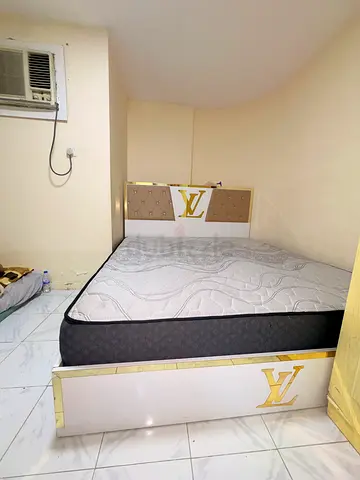 Queen size bed frame with mattress included - good condition