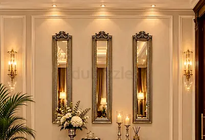 3 silver mirrors