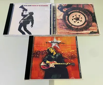 3 Bryan Adams Music CD’s