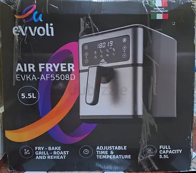 EVVOLI airfryer 5.5 ltr