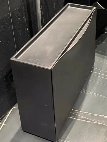 One Wall-Mounted Black Storage Bins / Waste Baskets/ rack shoes