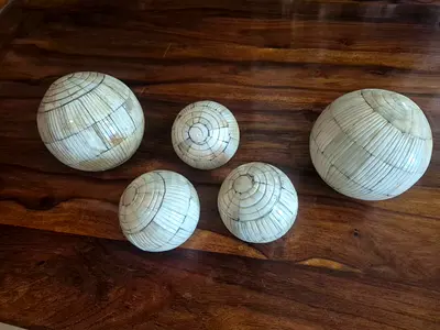 Mother Of Pear Balls Home Decor