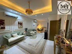 Luxury fully furnished 4-bedroom townhouse with majlis for annual rent in Al Zahia, premium finishes
