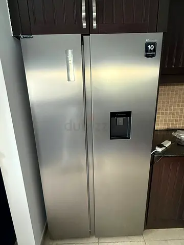 Hisense Side-by-side Stainless Steel Refrigerator with Water Dispenser (Good Condition)