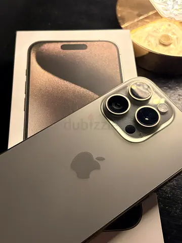 iPhone 15 Pro Max 256GB - natural titanium , Good Condition with Box