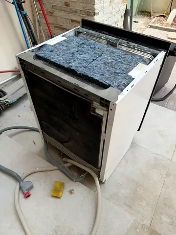 Teka built in dishwasher with black door