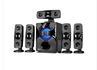 5.1 Surround Home Theater Speaker System with Subwoofer and Remote