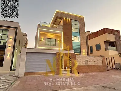 An exceptional opportunity to own a luxury villa in the Al Bahia area, Ajman | 6 master bedrooms | 4,500 sq. ft. built-up area