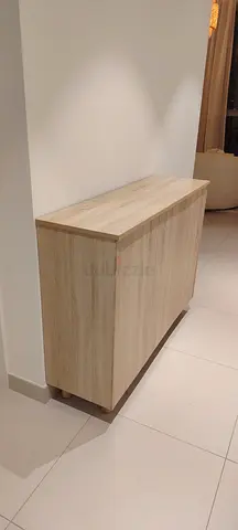 Modern Wooden Shoe Rack / Storage Cabinet (120W x 90H x 35D)