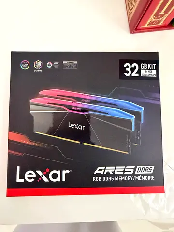 Lexar ARES DDR5 32GB (2x16GB) RGB RAM Kit Gen 2 6000MHz CL30 -Brand New Boxed (Opened) - Barley Used