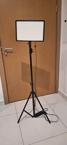 LED Video Light Panel with Adjustable Tripod Stand - Good Condition