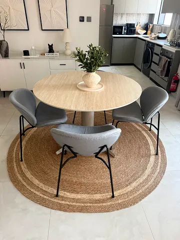 4 brand new upholstered living room table chairs