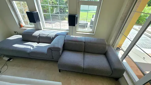 Natuzzi borghese L shape sofa