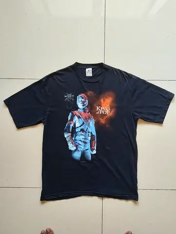 Michael Jackson King Of Pop HISTORY 1994 T-Shirt Triumph Signatures Label MJ Vintage