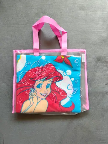 Disney Ariel Flounder Hand Towel 2003 Japan Exclusive Little Mermaid Rare Children's Favourite Film