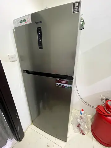 Single-door stainless steel refrigerator in good working condition