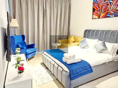 Furnished Studio | Bloom Tower B | Balcony & Pool Access