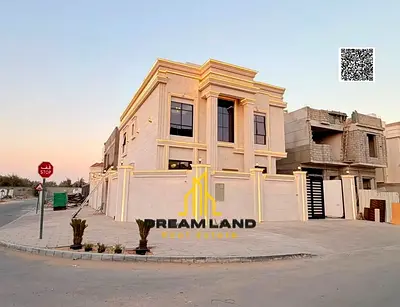 Corner villa in Al Helio, featuring two floors and a roof terrace. The price includes electricity,