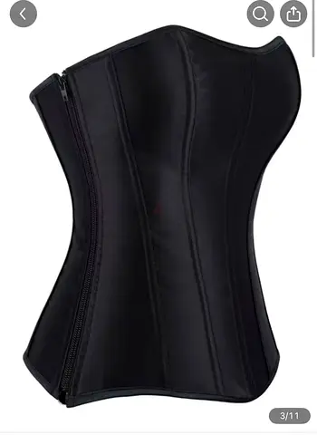 Side Zipper Women's Tight Fishbone Body Shaping Corset with Back Strap Tight Body Shaping