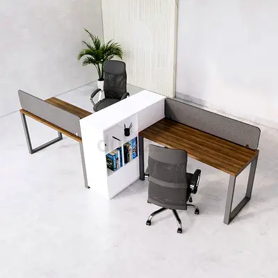 Ergo 2 Seater Workstation Desk UAE | Office Workstation Desk For Sale