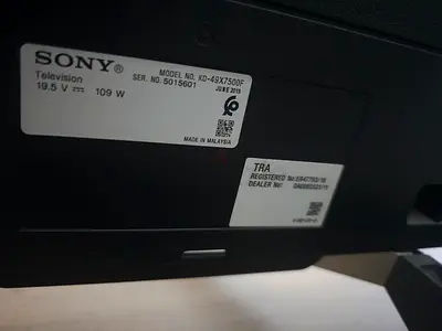 Sony Bravia 49 inches
Resolution 4K UHD Smart TV