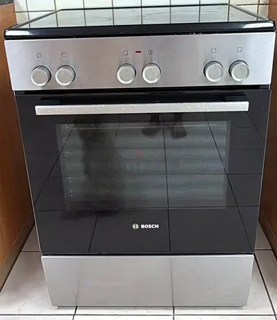 Bosch freestanding gas cooker with oven - stainless steel size 60/60cm.