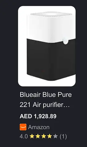 Blueair Blue Pure 221 Air Purifier - Never Used