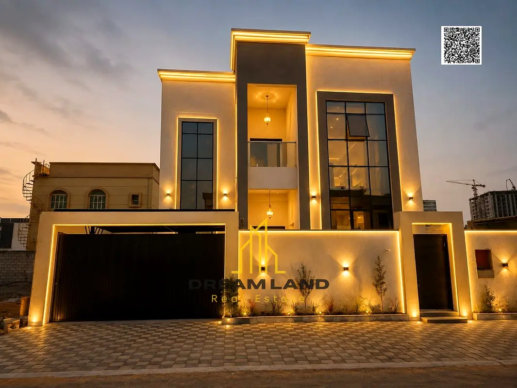 Villa for sale in the Al Yasmeen area, Ajman. Two floors, excellent price, freehold, spacious courtyard, and a prime location.