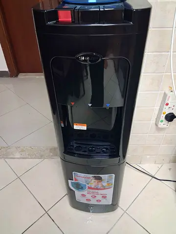 Black Freestanding Water Cooler / Dispenser - Good Working Condition
