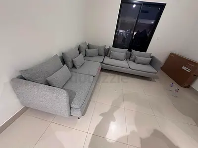 6_ Seater Ikea Sodhremn Corner Sofa Light gray
