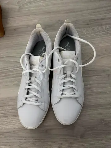 White Puma casual sneakers, size not specified, great condition