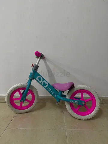 Blue & Pink Balance Bike for Toddlers (No Pedals)