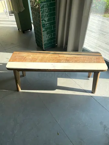 Bench with Natural Two-Tone Finish